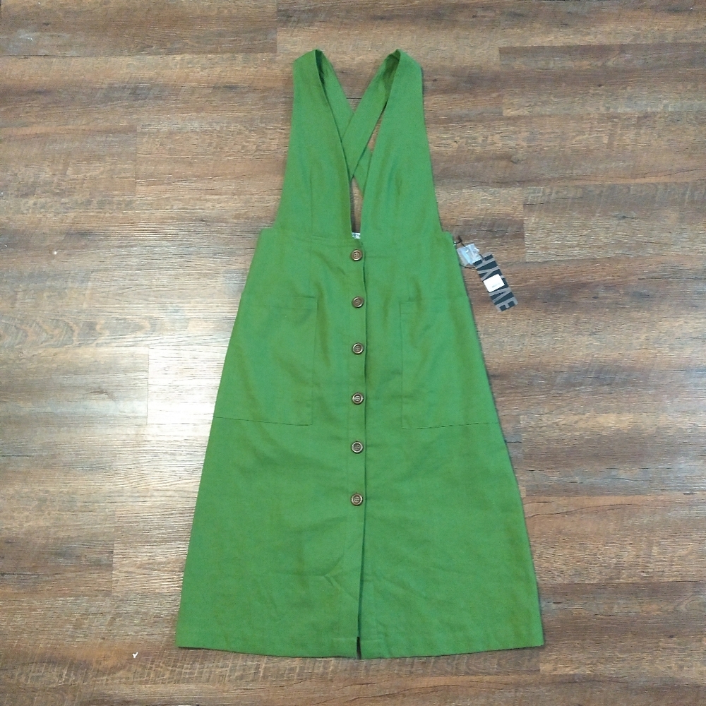 Olive Ave green midi dress